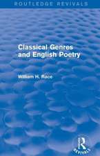 Classical Genres and English Poetry (Routledge Revivals)