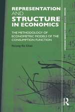 Representation and Structure in Economics: The Methodology of Econometric Models of the Consumption Function