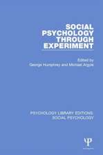 Social Psychology Through Experiment