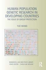 Human Population Genetic Research in Developing Countries: The Issue of Group Protection