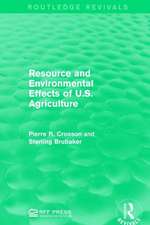 Resource and Environmental Effects of U.S. Agriculture