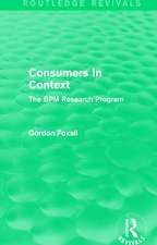 Consumers in Context