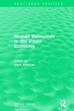 Human Resources in the Urban Economy