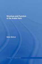 Structure and Function of the Arabic Verb