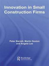 Innovation in Small Construction Firms