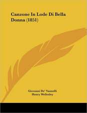 Canzone In Lode Di Bella Donna (1851)