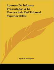 Apuntes De Informe Presentados A La Tercera Sala Del Tribunal Superior (1885)