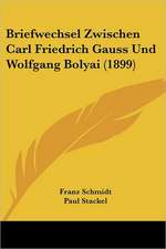 Briefwechsel Zwischen Carl Friedrich Gauss Und Wolfgang Bolyai (1899)