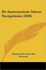 De Assecuratione Salvae Navigationis (1840)