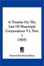 A Treatise On The Law Of Municipal Corporations V1, Part 1 (1905)