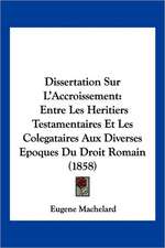 Dissertation Sur L'Accroissement