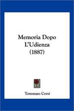 Memoria Dopo L'Udienza (1887)