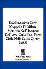 Eccellentissima Corte D'Appello Di Milano