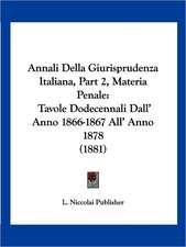 Annali Della Giurisprudenza Italiana, Part 2, Materia Penale