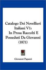 Catalogo Dei Novellieri Italiani V1