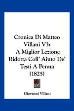 Cronica Di Matteo Villani V3