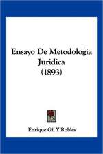 Ensayo De Metodologia Juridica (1893)