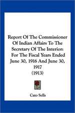 Report Of The Commissioner Of Indian Affairs To The Secretary Of The Interior