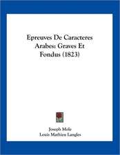 Epreuves de Caracteres Arabes