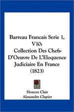 Barreau Francais Serie 1, V10