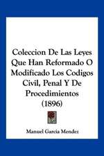 Coleccion De Las Leyes Que Han Reformado O Modificado Los Codigos Civil, Penal Y De Procedimientos (1896)