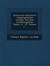 Historisch-Statistisch-Topographisches Lexicon Von Dem Groh Erzogthum Baden: A - G, Volume 1...