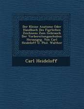 Der Kleine Anatome Oder Handbuch Des Fig�rlichen Zeichnens Zum Gebrauch Der Vorbereitungsschulen: Herausgeg. Von Carl Heideloff U. Phil. Walthe