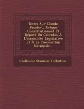 Notes Sur Claude Fauchet, Évèque Constitutionnel Et Député Du Calvados À l'Assemblée Législative Et À La Convention Nationale...