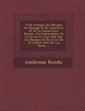 Trait� Pratique Des Marques De Fabrique Et De Commerce Et De La Concurrence D�loyale, Ou Commentaire De La Loi Du 23 Juin 1857 Sur Les M