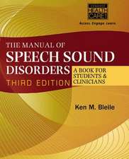 The Manual of Speech Sound Disorders (Book Only)