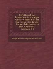 Gem Ldesaal Der Lebensbeschreibungen Grosser Moslimischer Herrscher Der Ersten Sieben Jahrhunderte Der Hidschret, Volumes 5-6