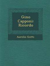 Gino Capponi: Ricordo