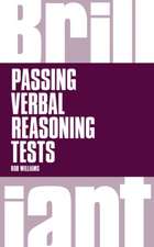 Williams, R: Brilliant Passing Verbal Reasoning Tests