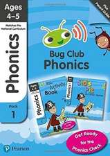 Phonics - Learn at Home Pack 1 (Bug Club), Phonics Sets 1-3 for ages 4-5 (Six stories + Parent Guide + Activity Book)