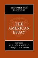 The Cambridge History of the American Essay