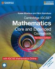 Cambridge IGCSE® Mathematics Core and Extended Coursebook with CD-ROM and IGCSE Mathematics Online Revised Edition