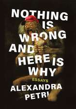 Nothing Is Wrong and Here Is Why – Essays