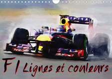 F1 lignes et couleurs (Calendrier mural 2020 DIN A4 horizontal)