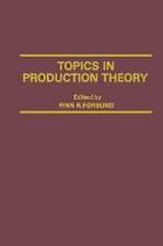 Topics in Production Theory