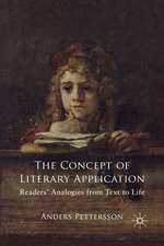 The Concept of Literary Application: Readers' Analogies from Text to Life