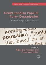 Understanding Populist Party Organisation: The Radical Right in Western Europe