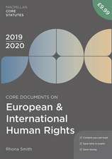 Core Documents on European and International Human Rights 2019-20