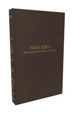 KJV, Pocket New Testament with Psalms and Proverbs, Brown Leatherflex, Red Letter, Comfort Print