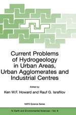 Current Problems of Hydrogeology in Urban Areas, Urban Agglomerates and Industrial Centres