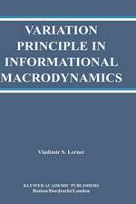 Variation Principle in Informational Macrodynamics