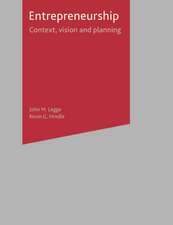 Entrepreneurship: Context, Vision and Planning