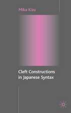 Cleft Constructions in Japanese Syntax