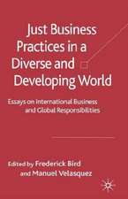 Just Business Practices in a Diverse and Developing World: Essays on International Business and Global Responsibilities