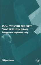 Social Structure and Party Choice in Western Europe: A Comparative Longitudinal Study