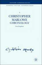 A Christopher Marlowe Chronology